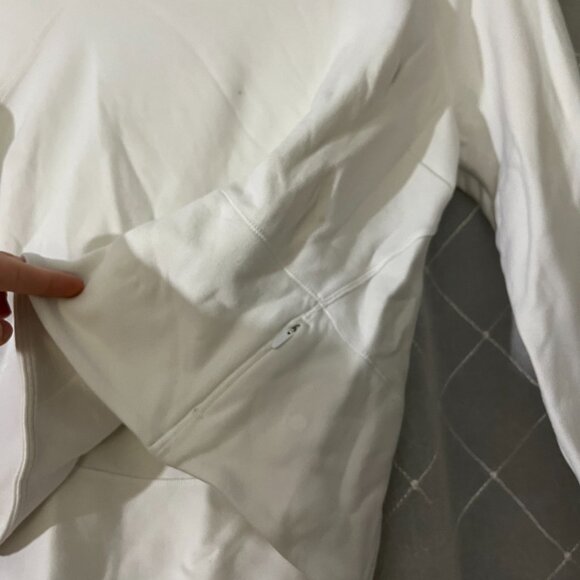 White lululemon cropped sweater size 10 - Picture 3 of 5